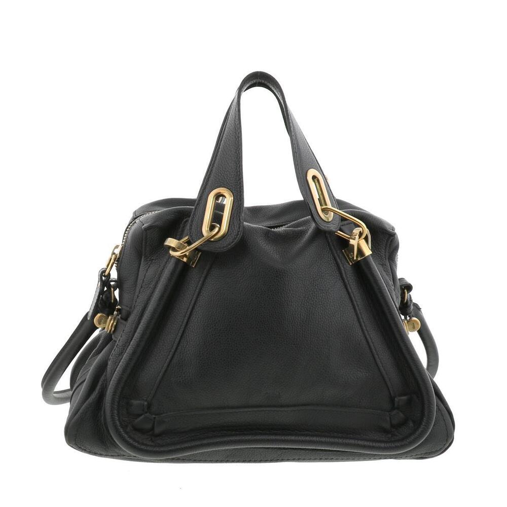 CHLOE Paraty Shoulder Bag Messenger Black